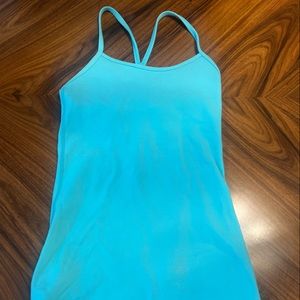 Blue Lululemon Y tank, size 2